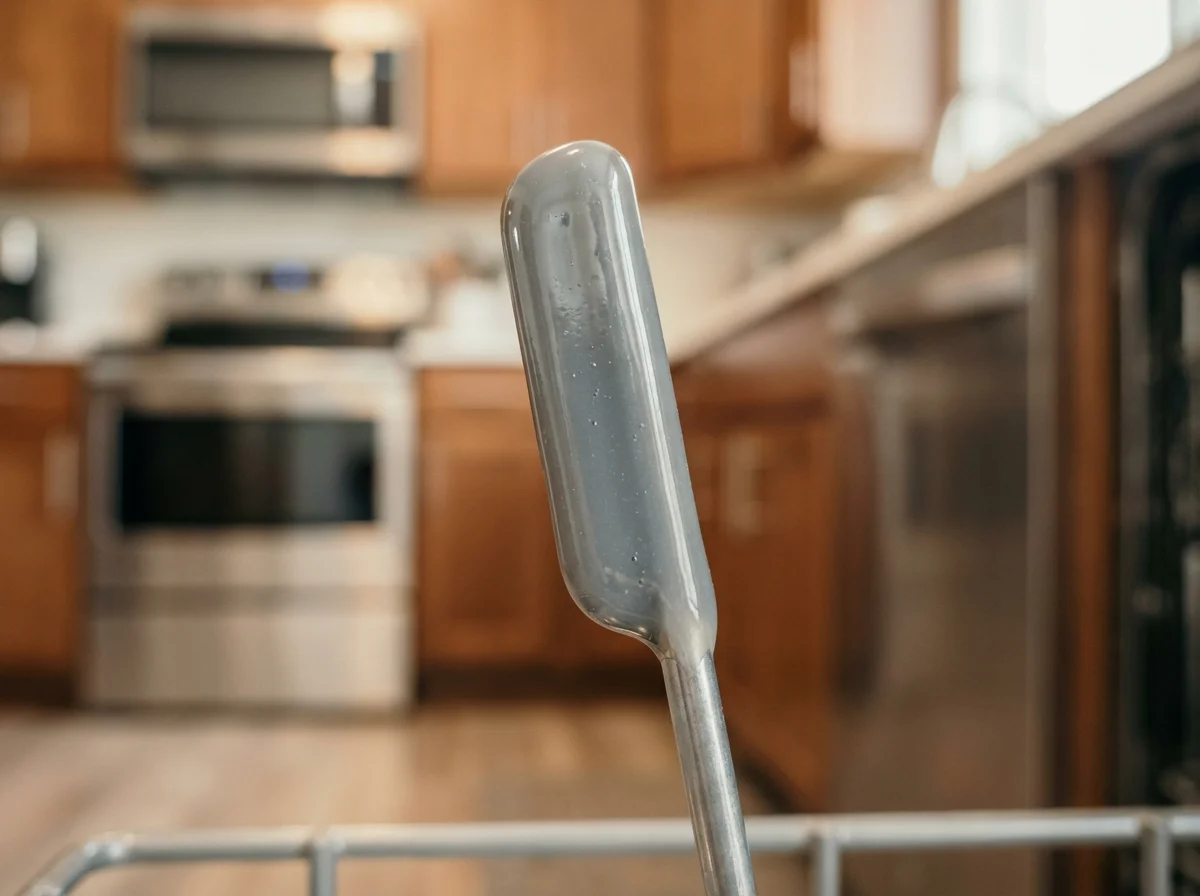 Détail macro de la finition lisse et protectrice sur les tiges du panier