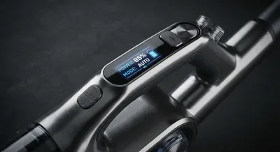 Gros plan sur l'écran numérique d'un Ultenic AC1